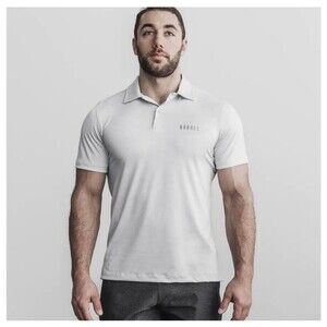 NOBULL MEN'S LIGHTWEIGHT TEXTURED POLO (CAMO) SMALL